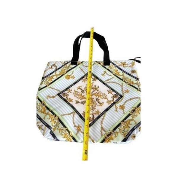 NWOT VICTORIA'S SECRET Insulated Cooler Tote Bag Zip Top Nautical Beach Themed - Picture 4 of 16